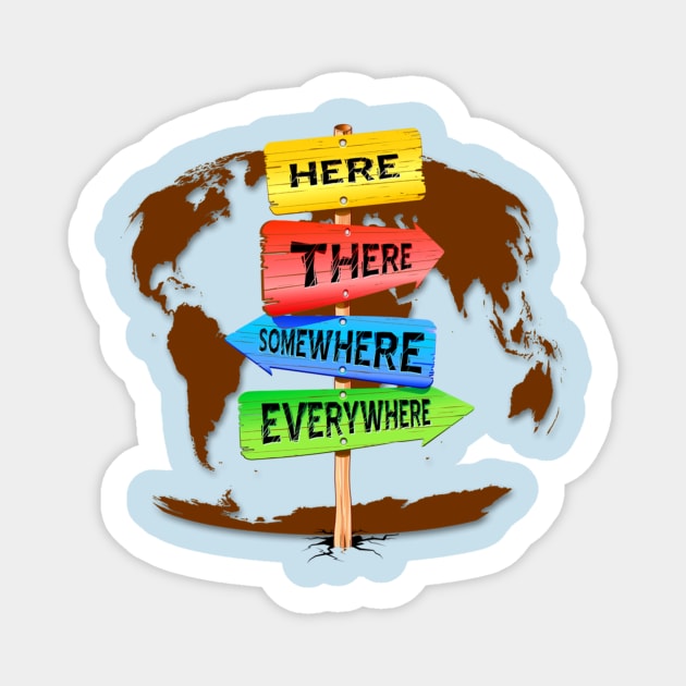 Directions Panels Wanderlust Sticker by BluedarkArt